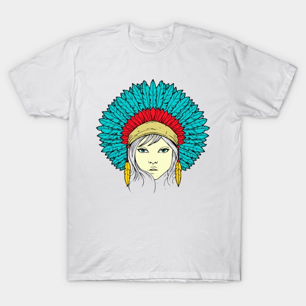 Indian Girl T-Shirt by Spectrum